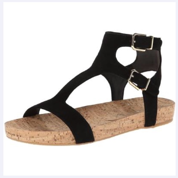 Anthropologie Genuine Suede Cork Flatform Sandals - Picture 7 of 7
